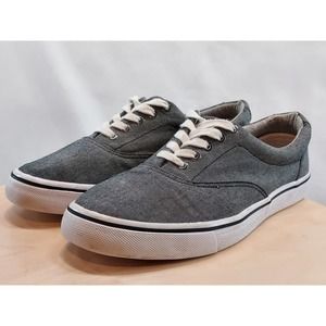 BKE Buckle Grey Canvas Sneakers Mens Size 10